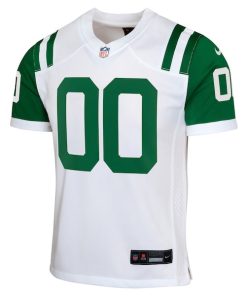 Alternative view of New York Jets Nike Youth Classic Alternate Custom Replica Jersey - White