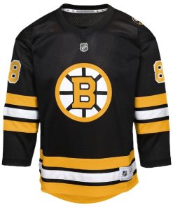Alternative view of David Pastrnak Boston Bruins Youth Home Replica Player Jersey - Black