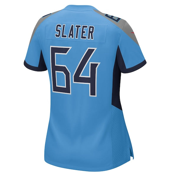 Jackson Slater Tennessee Titans Nike Women's Team Game Jersey - Light Blue - Image 3