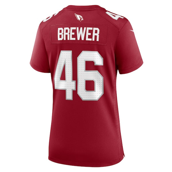 Aaron Brewer Arizona Cardinals Nike Women's Game Jersey - Cardinal - Image 4