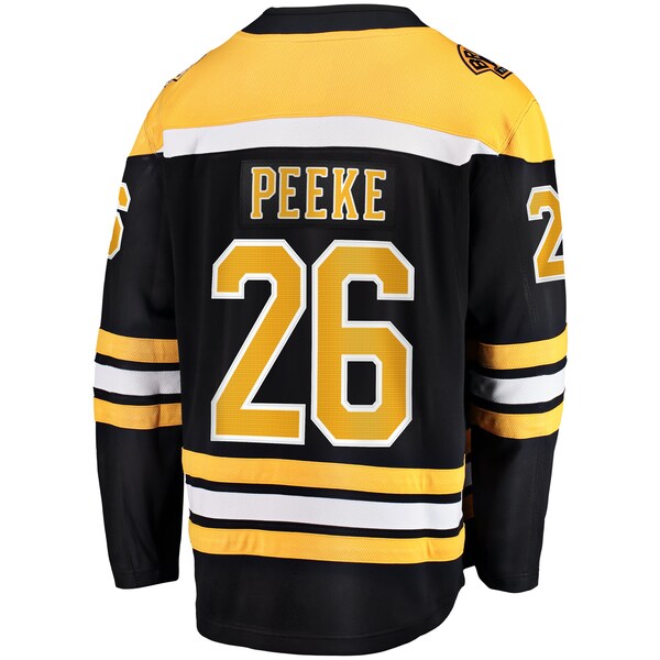 Andrew Peeke Boston Bruins Home Breakaway Jersey - Black - Image 3