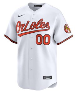 Alternative view of Baltimore Orioles Nike Home Limited Custom Jersey - White