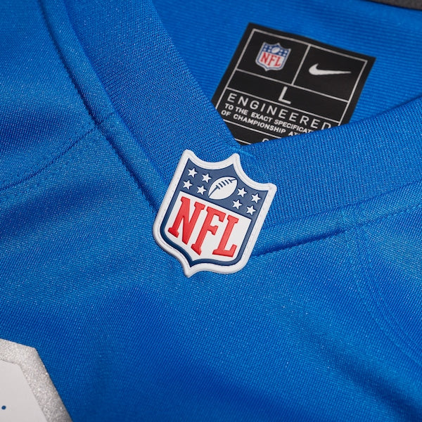 Raequan Williams Detroit Lions Nike Team Game Jersey - Blue - Image 4