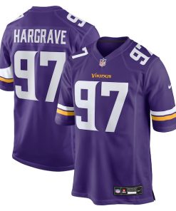 Javon Hargrave Minnesota Vikings Nike Team Game Jersey -  Purple