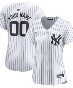 New York Yankees Nike Women's Home Limited Custom Jersey - White