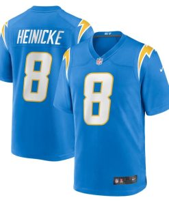 Taylor Heinicke Los Angeles Chargers Nike Team Game Jersey -  Powder Blue
