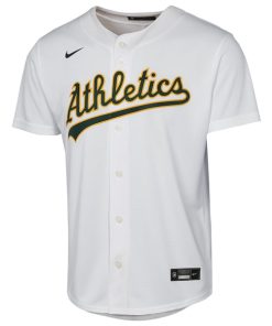 Alternative view of Athletics Nike Youth Home Replica Jersey - White