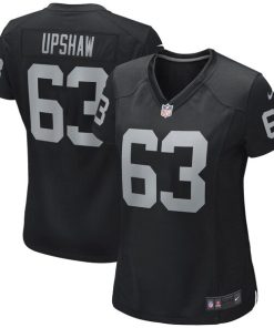 Gene Upshaw Las Vegas Raiders Nike Women's Game Retired Player Jersey - Black