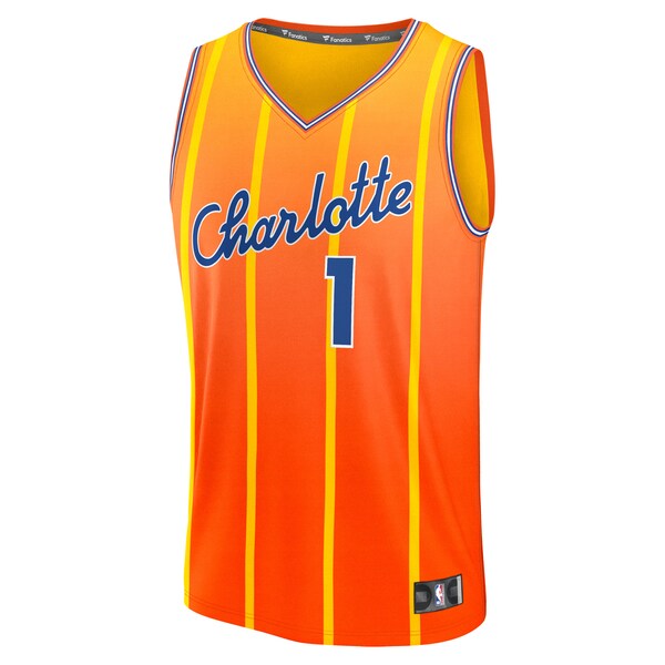 LaMelo Ball Charlotte Hornets Youth 2025/26 City Edition Fast Break Jersey - Orange - Image 3
