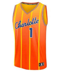 Alternative view of LaMelo Ball Charlotte Hornets  Youth 2025/26 City Edition Fast Break Jersey - Orange