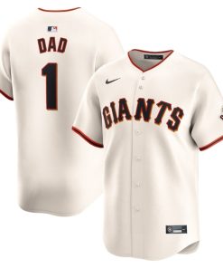 San Francisco Giants Nike #1 Dad Home Limited Jersey - Cream