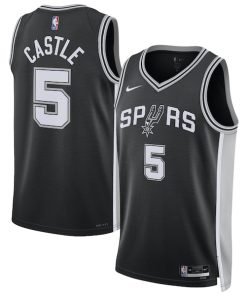 Stephon Castle San Antonio Spurs Nike Unisex Swingman Jersey - Icon Edition - Black