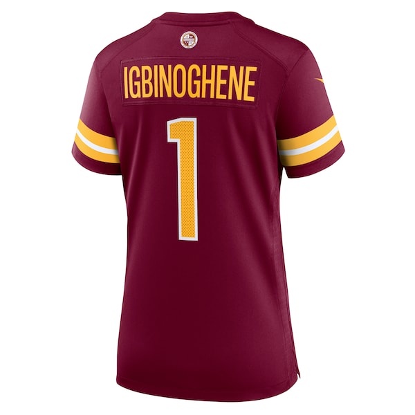 Noah Igbinoghene Washington Commanders Nike Women's Game Jersey - Burgundy - Image 4
