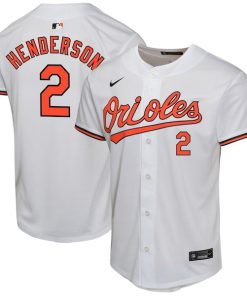 Gunnar Henderson Baltimore Orioles Nike Youth Home Game Player Jersey - White