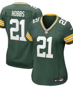 Alternative view of Nate Hobbs Green Bay Packers Nike Women's Team Game Jersey -  Green