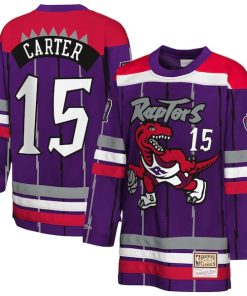 Vince Carter Toronto Raptors  Youth Maxxed Out 2.0 Fashion Hockey Jersey - Purple