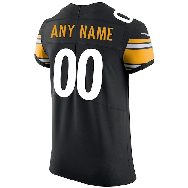 Pittsburgh Steelers Nike Vapor Untouchable Custom Elite Jersey - Black - Image 3