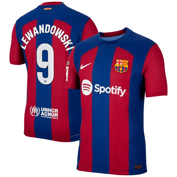 Robert Lewandowski Barcelona Nike 2023/24 Home Authentic Jersey - Royal/Aqua/White - Image 7
