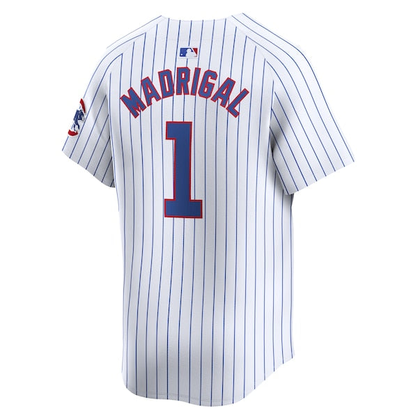 Nick Madrigal Chicago Cubs Nike Home Limited Player Jersey - White - Image 3
