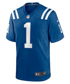 Alternative view of Number 1 Dad Indianapolis Colts Nike Game Jersey - Royal