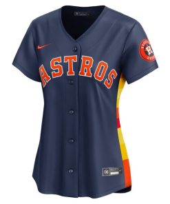 Alternative view of Jose Altuve Houston Astros Nike Women's Alternate Limited Player Jersey?¨C Navy