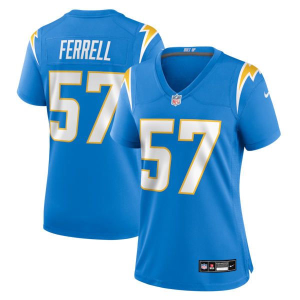 Clelin Ferrell Los Angeles Chargers Nike Women's Team Game Jersey - Powder Blue