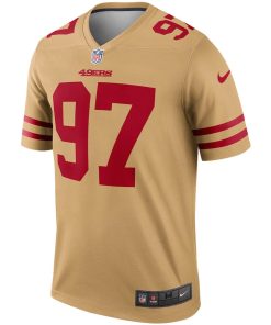 Alternative view of Men's San Francisco 49ers Nick Bosa Nike Gold Inverted Legend Player Jersey