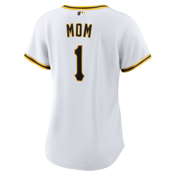 Pittsburgh Pirates Nike Women's #1 Mom Home Replica Jersey - White - Image 3