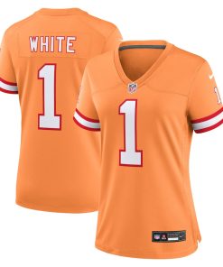 Rachaad White Tampa Bay Buccaneers Nike Women's Throwback Game Jersey - Orange