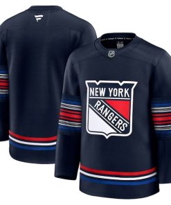Alternative view of New York Rangers  Alternate Premium Jersey - Navy/Blue/White