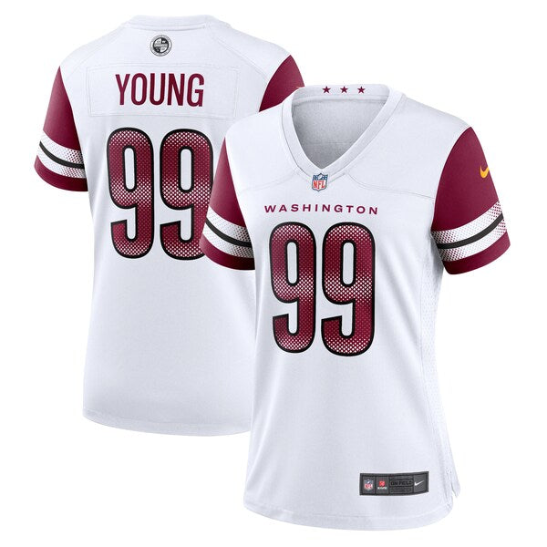 Chase Young Washington Commanders Nike Women's Player Jersey - White/Black/Burgundy - Image 2