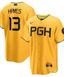 Ke'Bryan Hayes Pittsburgh Pirates Nike 2023 City Connect Replica Player Jersey - Gold