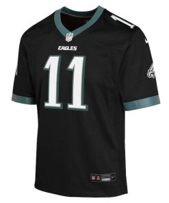 Alternative view of A.J. Brown Philadelphia Eagles Nike Youth Game Jersey - Black