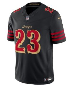 Alternative view of Christian McCaffrey San Francisco 49ers Nike 2025 Rivalries Collection Limited Jersey - Black