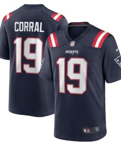 Matt Corral New England Patriots Nike Team Game Jersey -  Navy