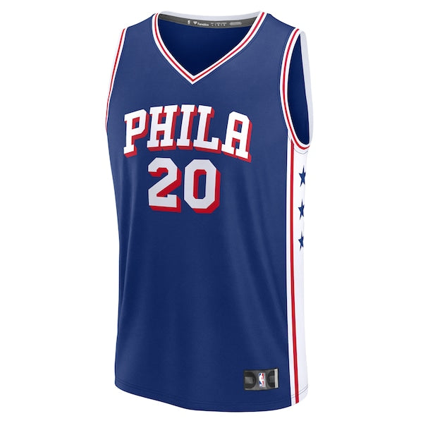 Jared McCain Philadelphia 76ers 2024 NBA Draft Fast Break Player Jersey - Icon Edition - Royal - Image 2