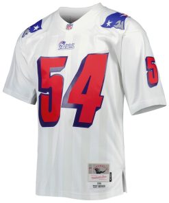 Alternative view of Tedy Bruschi New England Patriots Legacy Replica Jersey - White