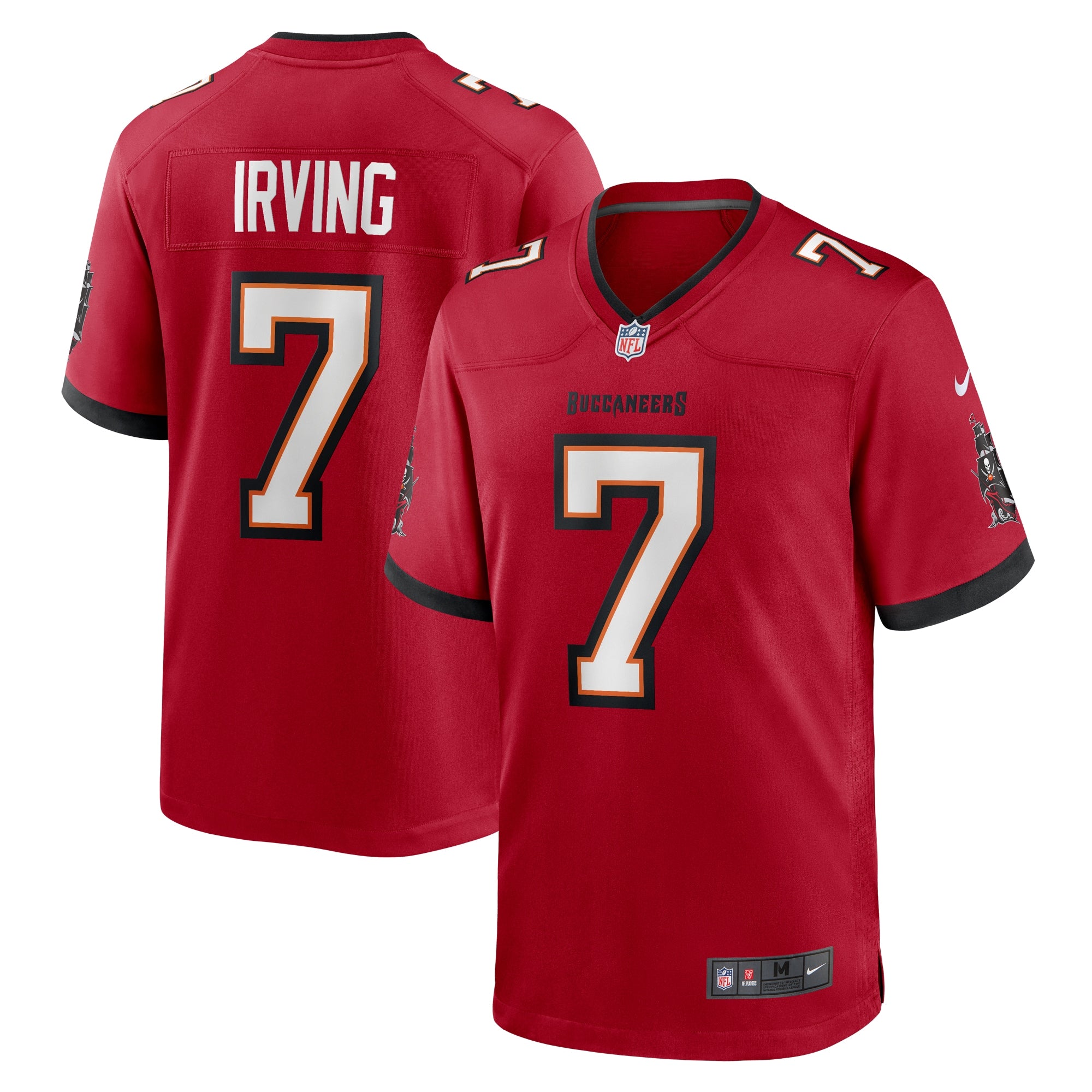Bucky Irving Tampa Bay Buccaneers Nike Alternate Game Jersey - Orange/Red - Image 6