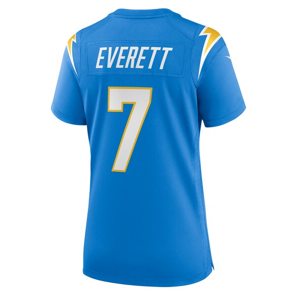 Gerald Everett Los Angeles Chargers Nike Women's Player Game Jersey - Powder Blue - Image 3
