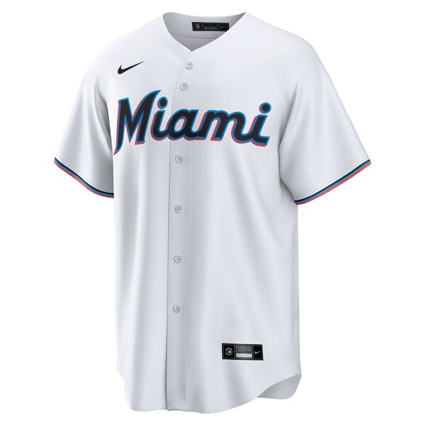 Sandy Alcantara Miami Marlins Nike Youth Home Replica Jersey - White - Image 2
