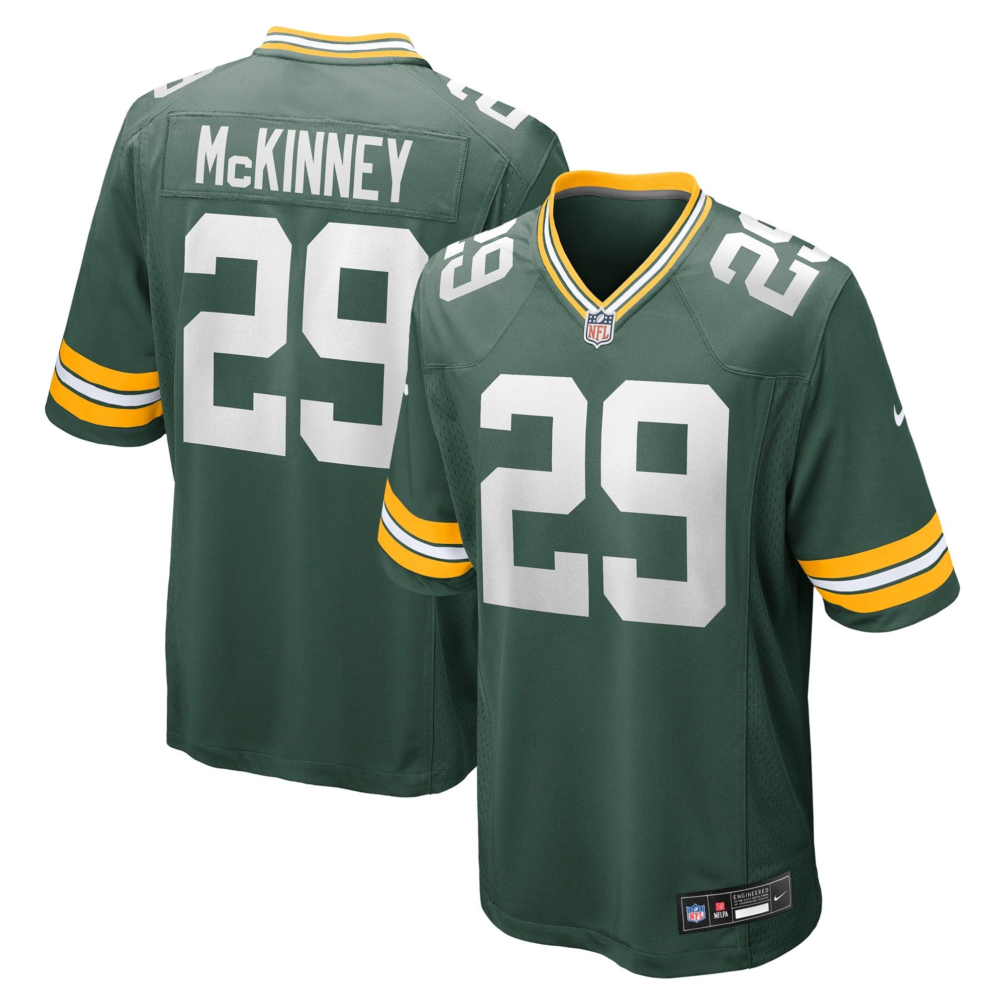 Xavier McKinney Green Bay Packers Nike The 1923 Classic Game Jersey - Navy/Green - Image 5