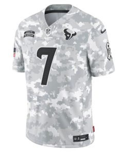 Alternative view of C.J. Stroud Houston Texans Nike 2024 Salute to Service Limited Jersey - Arctic Camo