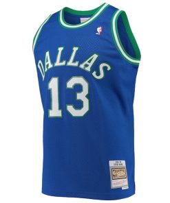 Alternative view of Steve Nash Dallas Mavericks 1998/99 Hardwood Classics Swingman Jersey - Blue
