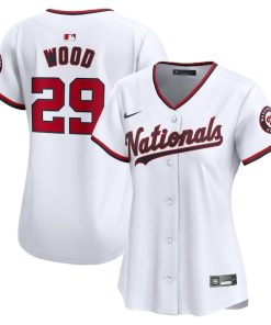 James Wood Washington Nationals Nike Women's Home Limited Player Jersey - White