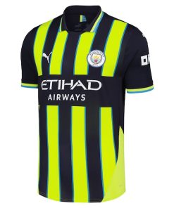 Alternative view of Kevin De Bruyne Manchester City Puma 2024/25 Away Replica Player Jersey - Navy