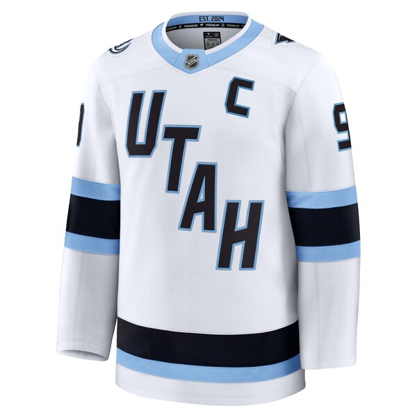 Clayton Keller Utah Mammoth Away Premium Player Jersey - White/Black - Image 3