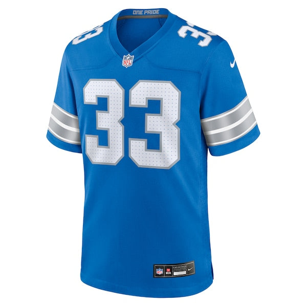 Sione Vaki Detroit Lions Nike Team Game Jersey - Blue - Image 3
