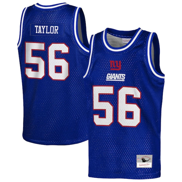 Lawrence Taylor New York Giants Youth Retired Player NFL Basketball Fashion Jersey - Royal