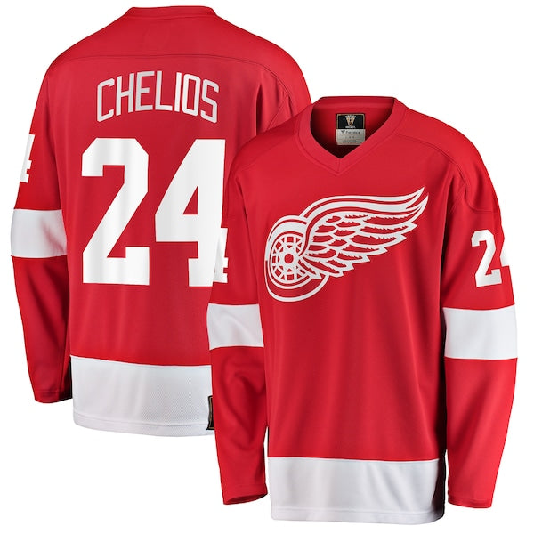 Chris Chelios Detroit Red Wings Premier Breakaway Retired Player Jersey - Red