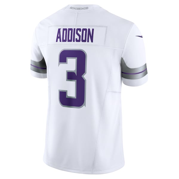 Jordan Addison Minnesota Vikings Nike Alternate Vapor F.U.S.E. Limited Jersey - White - Image 3